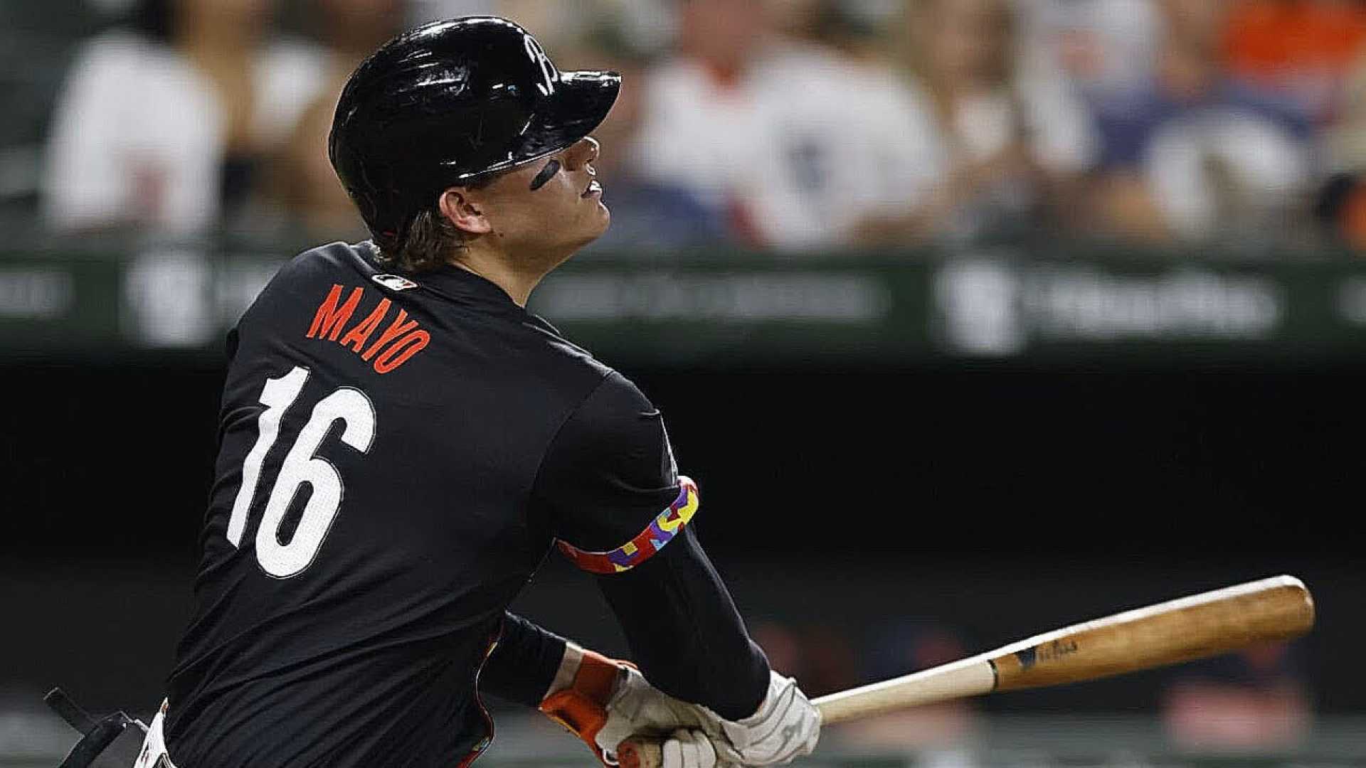 Coby Mayo Hitting Baseball