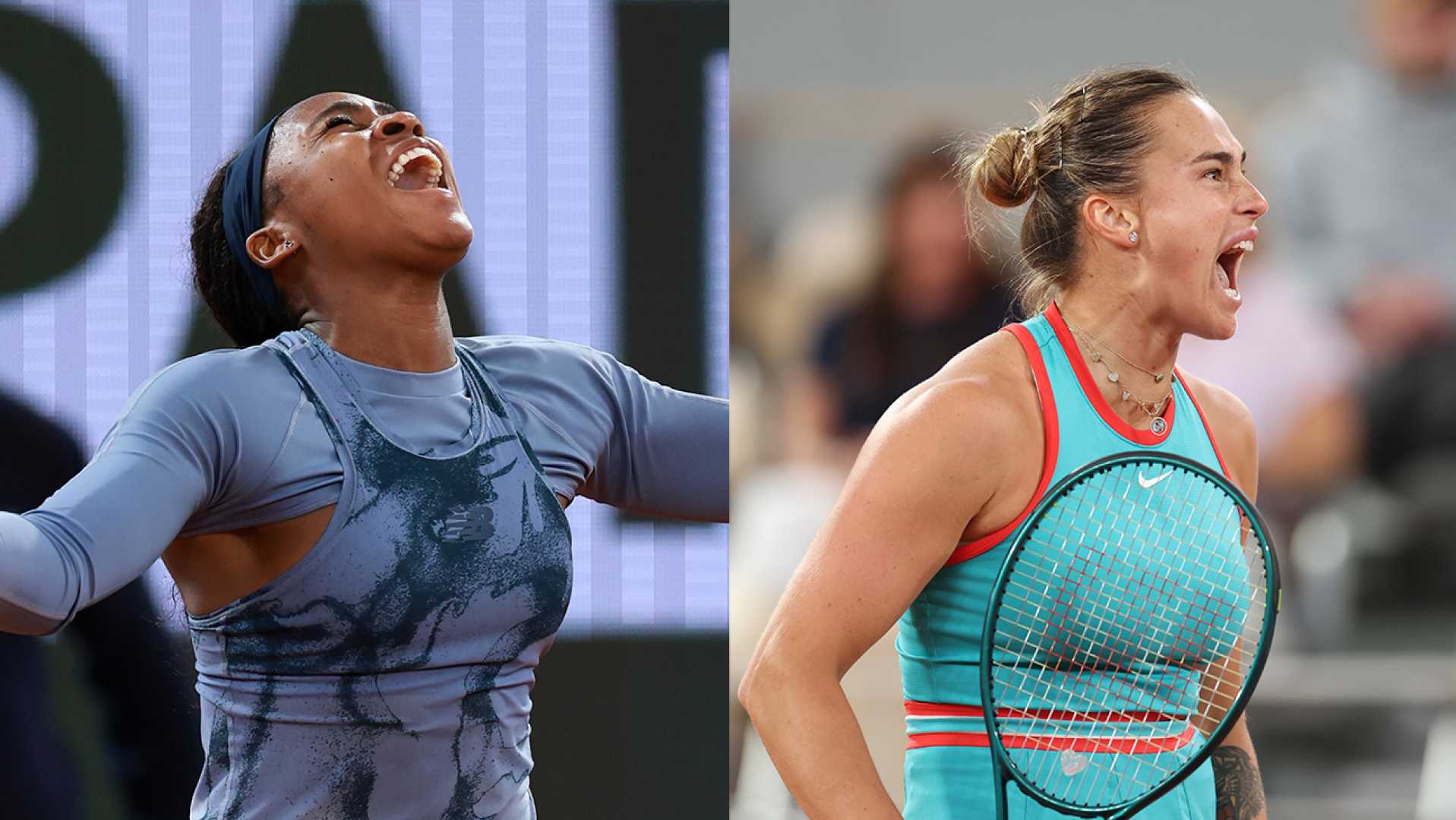 Coco Gauff Aryna Sabalenka French Open 2025