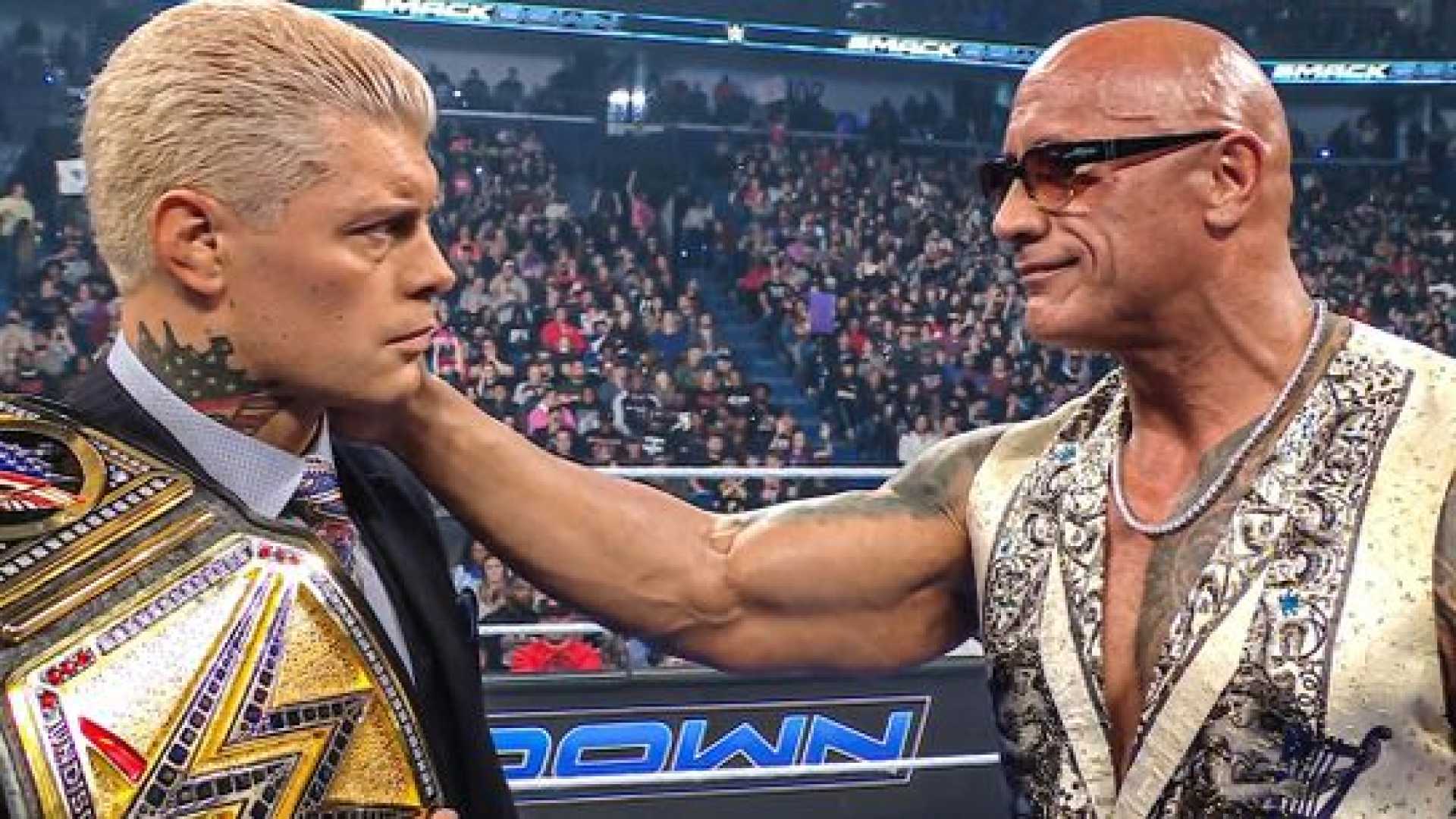 Cody Rhodes The Rock Wwe