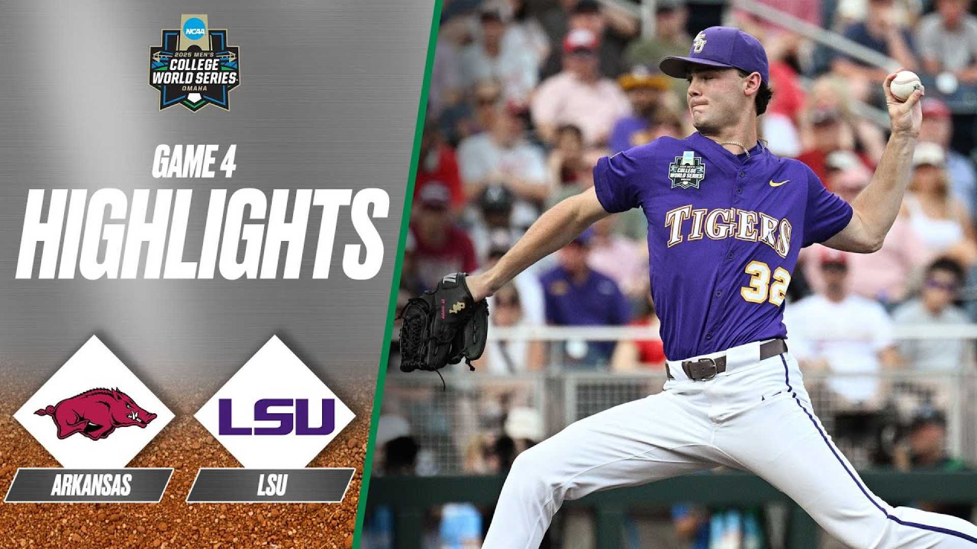 College World Series Arkansas Lsu Baseball Game