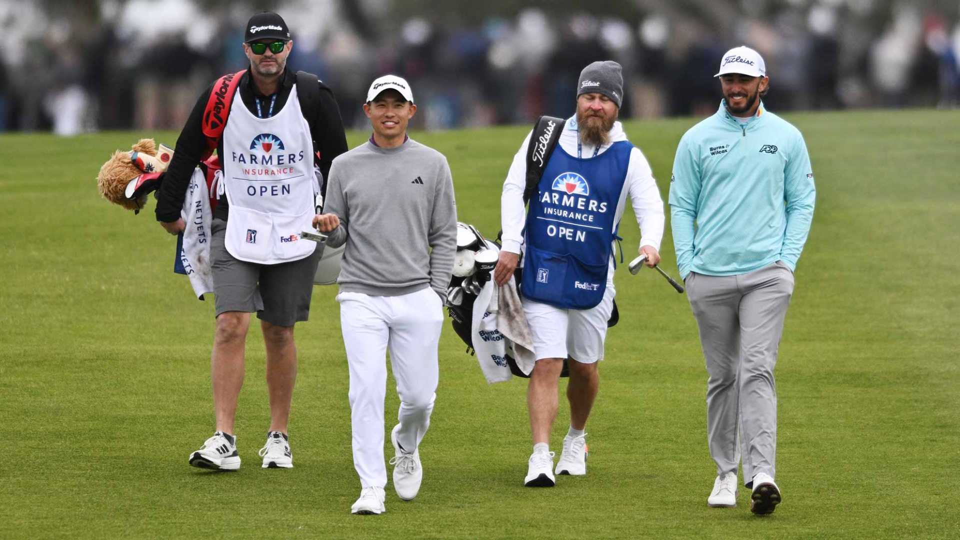 Collin Morikawa Golf Caddy Change