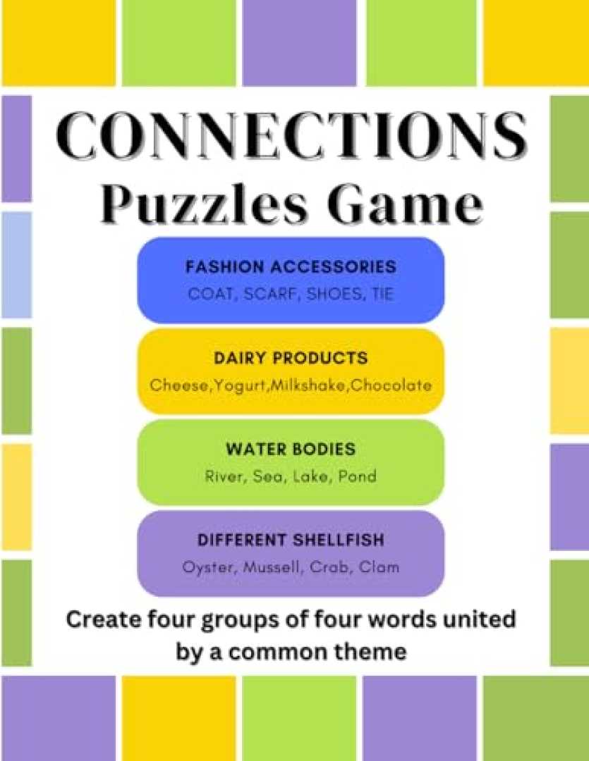 Connections Word Game Puzzle