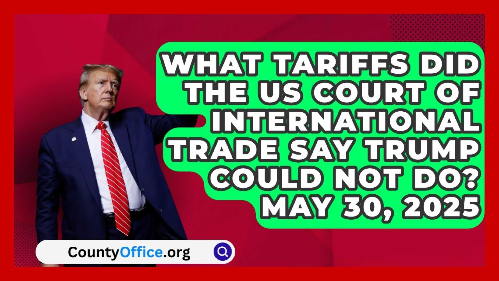 Court Of International Trade Tariffs Trump