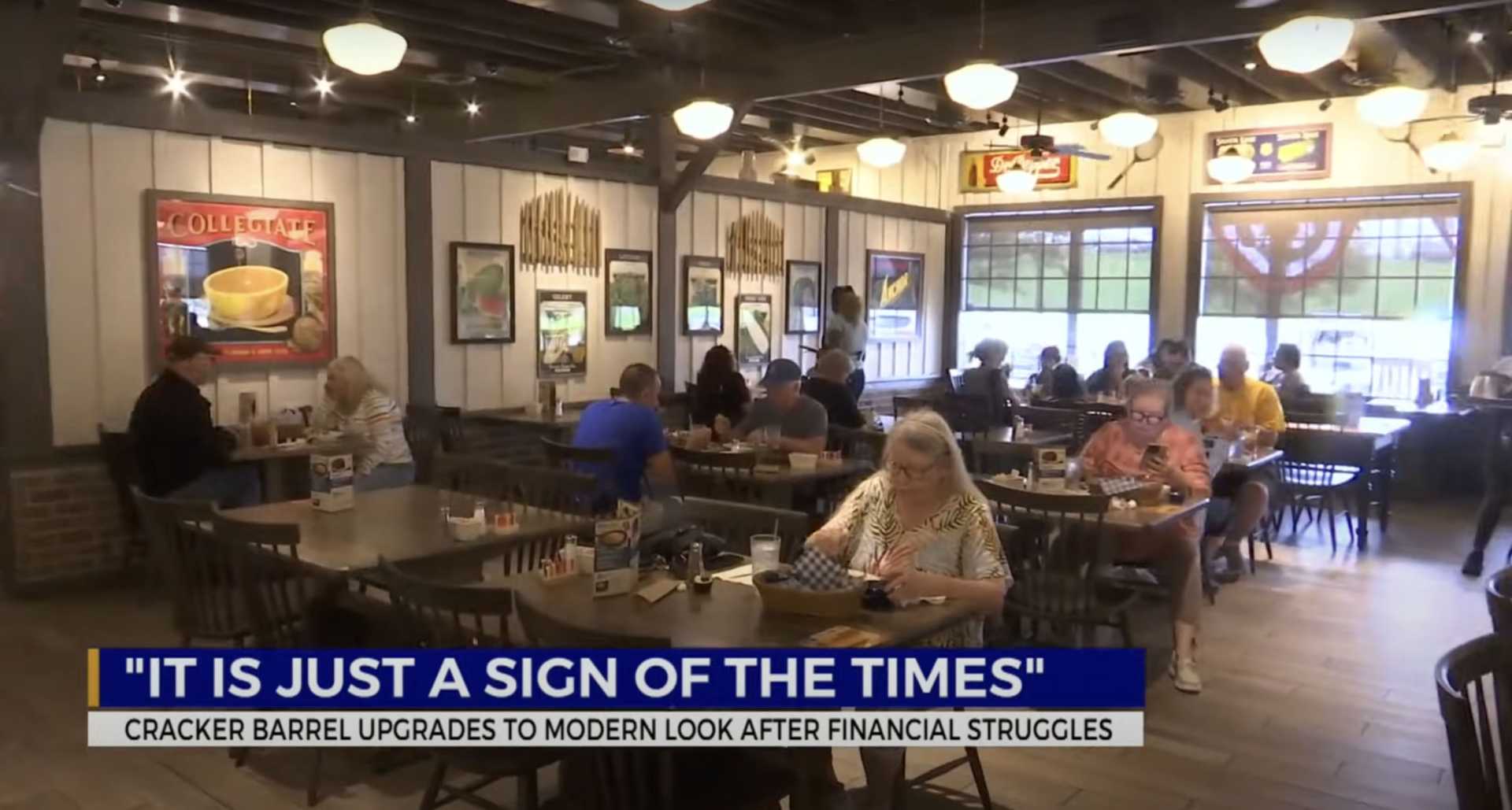 Cracker Barrel Restaurant Modern Makeover