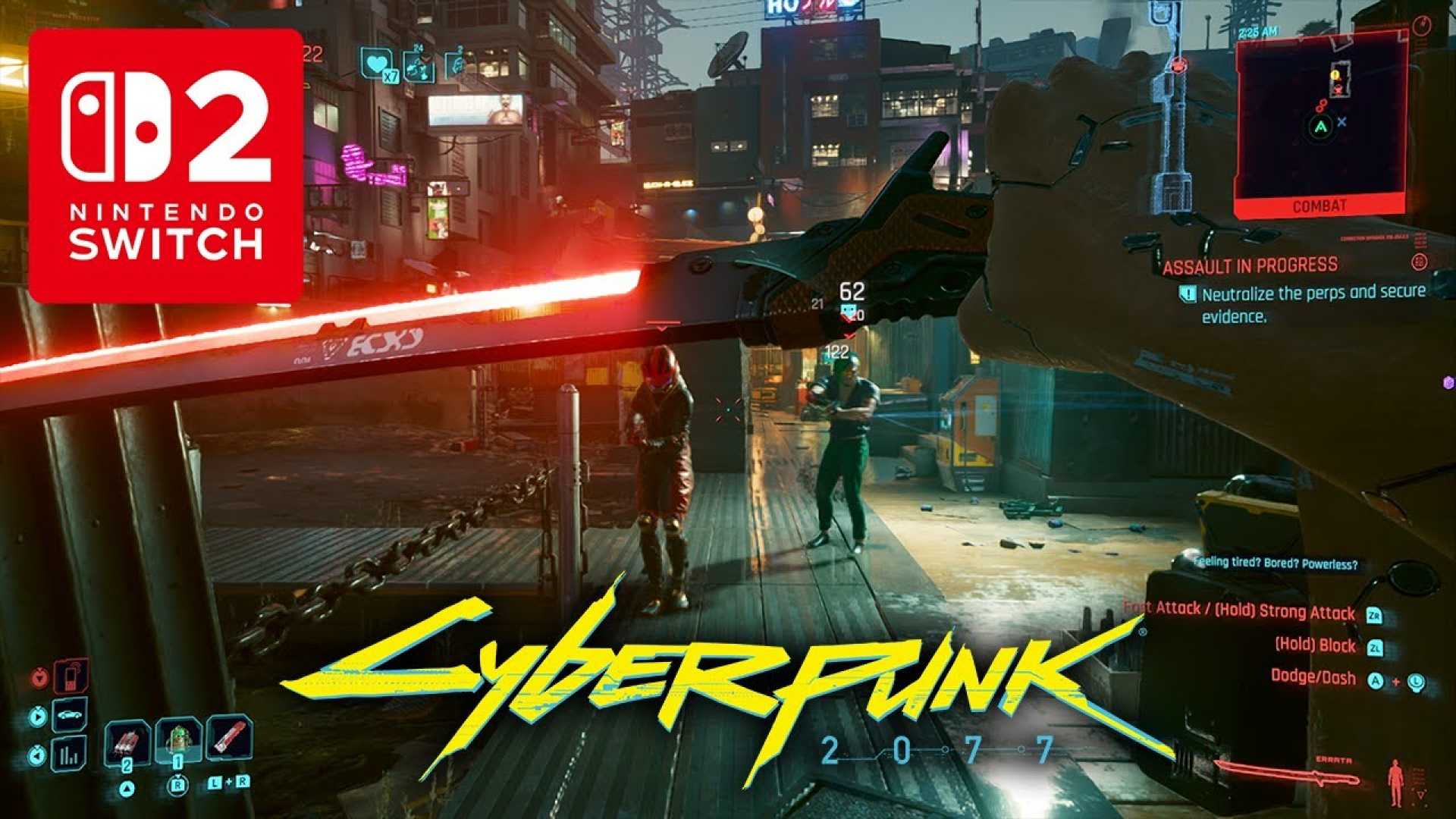 Cyberpunk 2077 Nintendo Switch 2 Gameplay