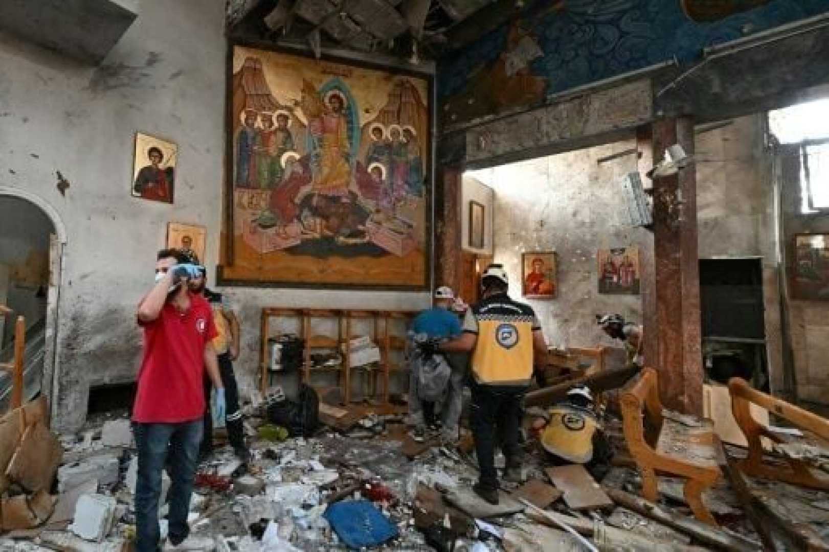 Damascus Church Bombing Aftermath