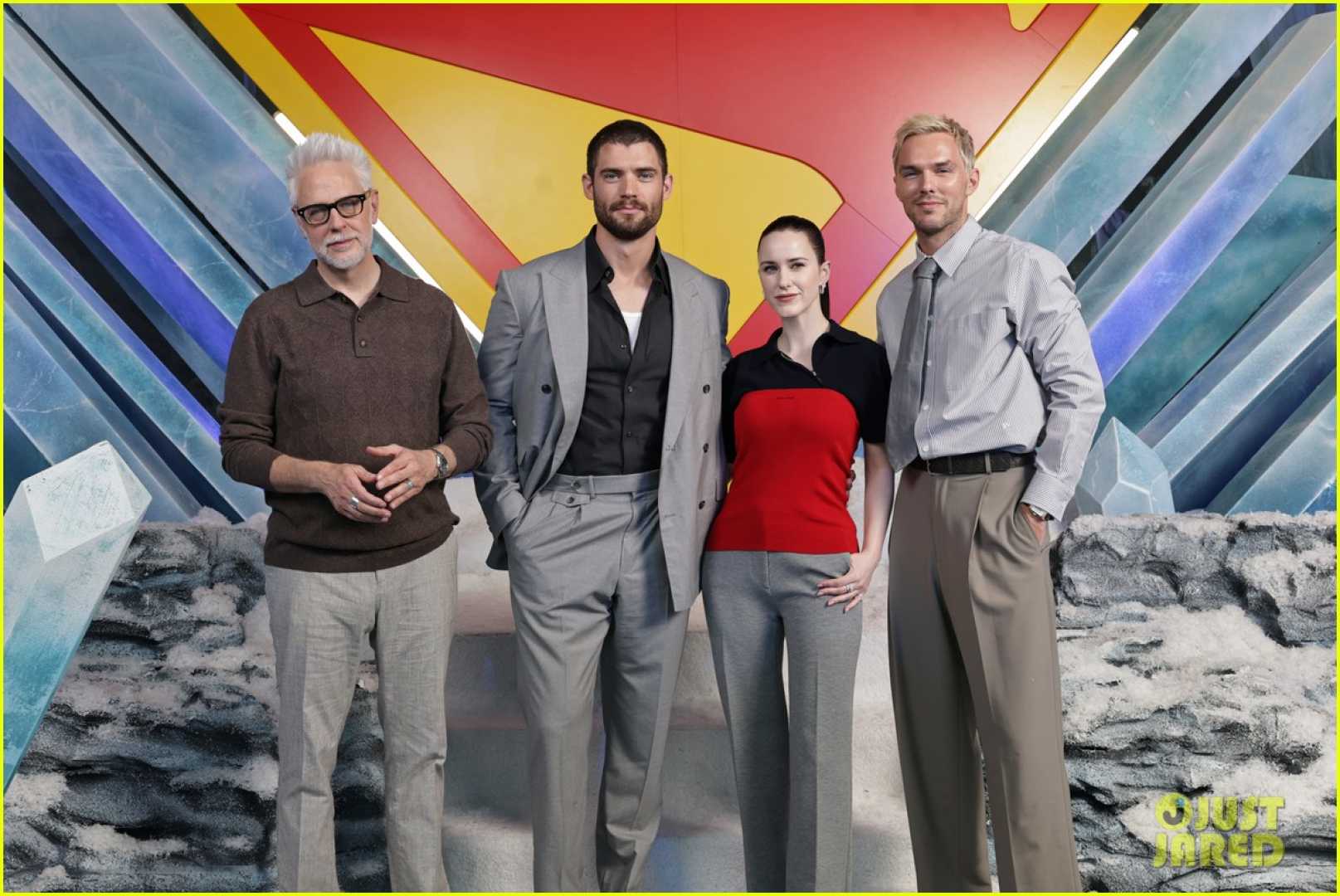 David Corenswet Rachel Brosnahan Nicholas Hoult Press Junket