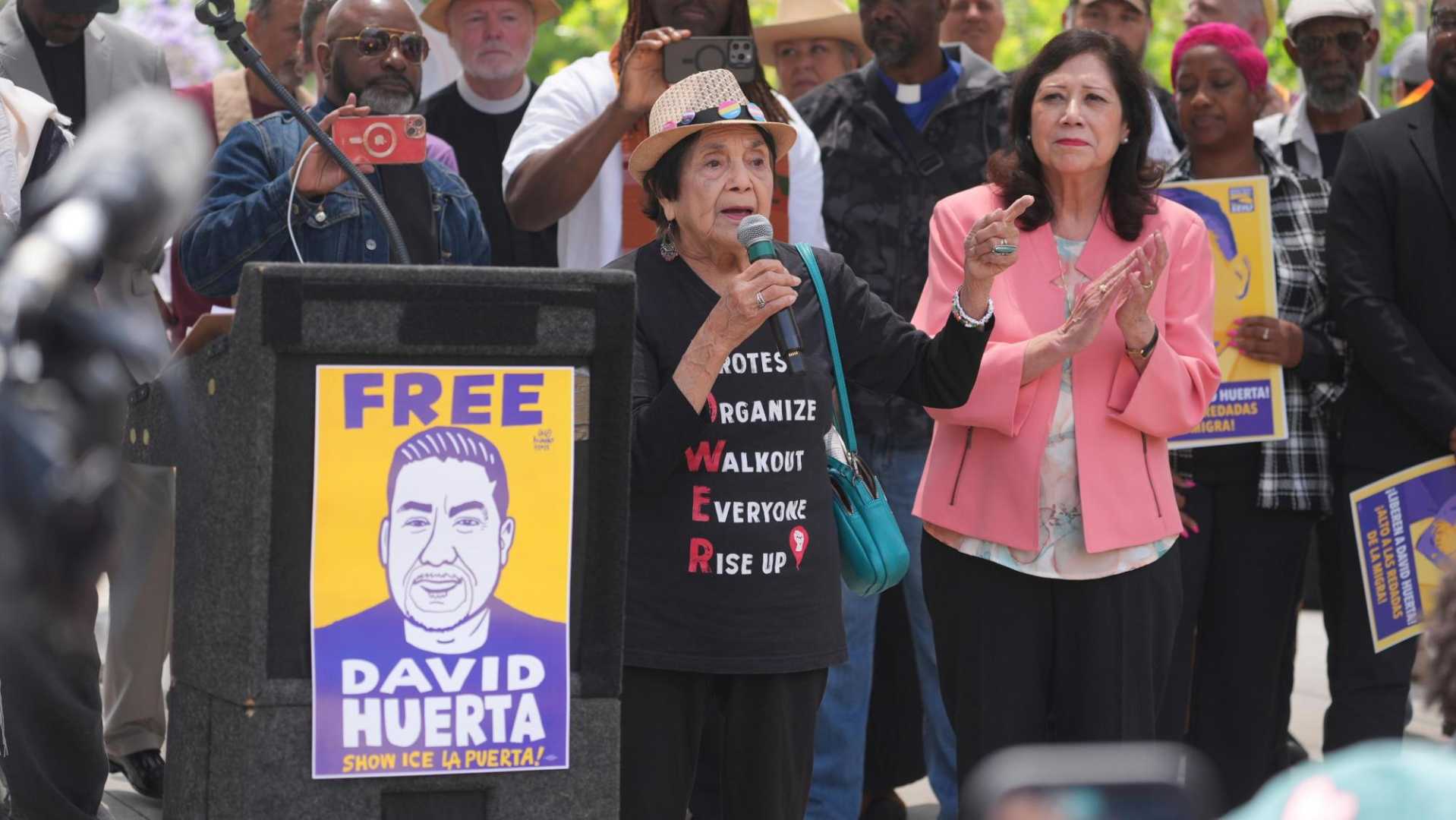 David Huerta Immigration Protests Los Angeles