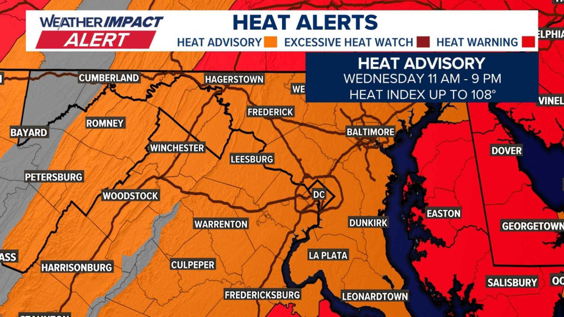 D.c. Weather Heat Wave Rain Storms