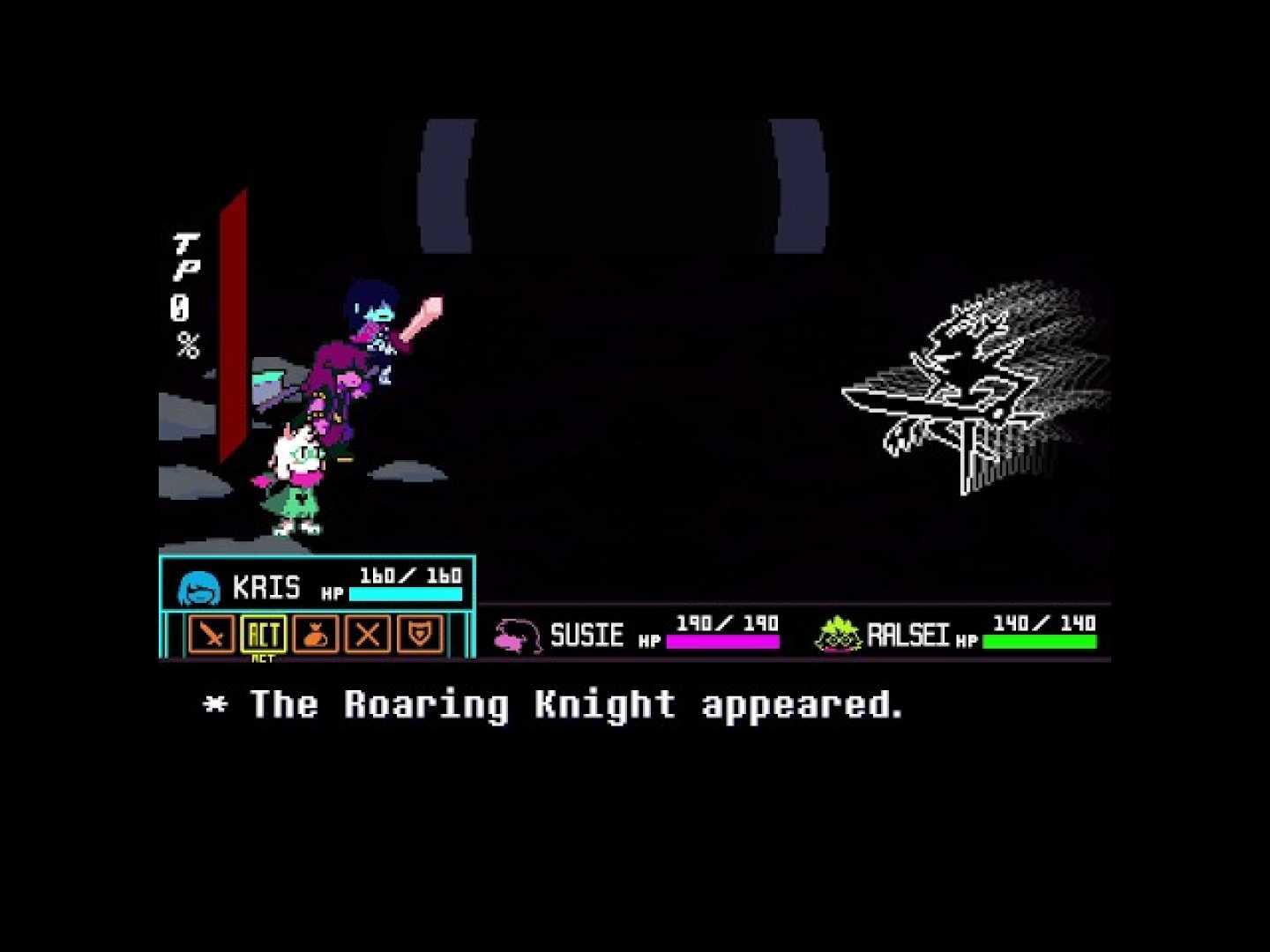 Deltarune Roaring Knight Boss Fight