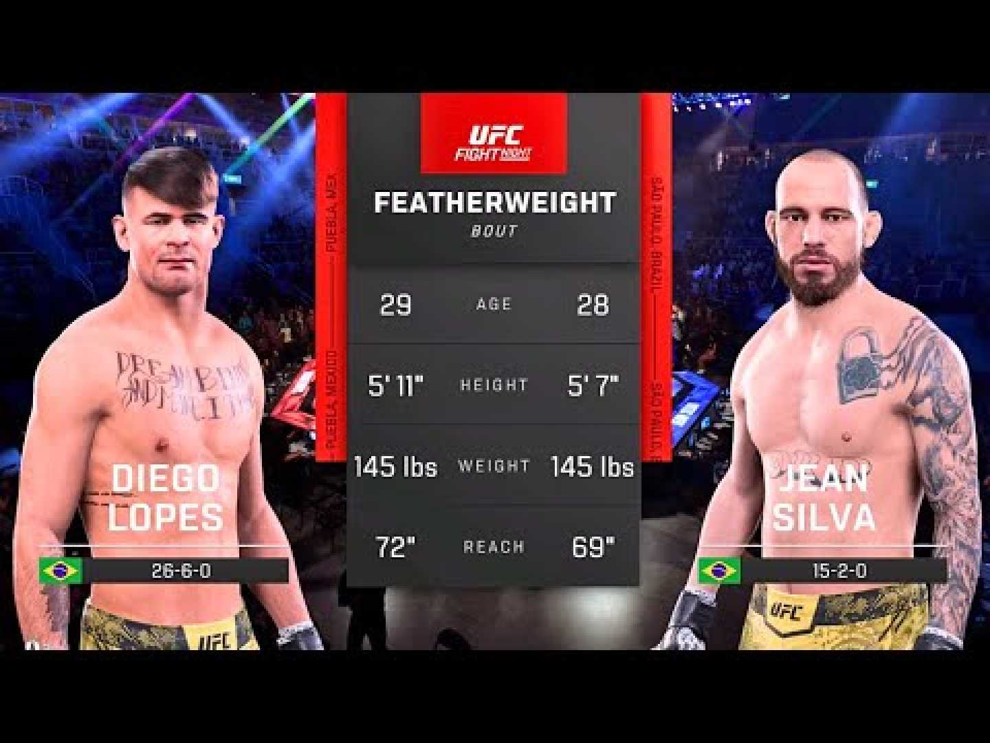 Diego Lopes Jean Silva Ufc Fight