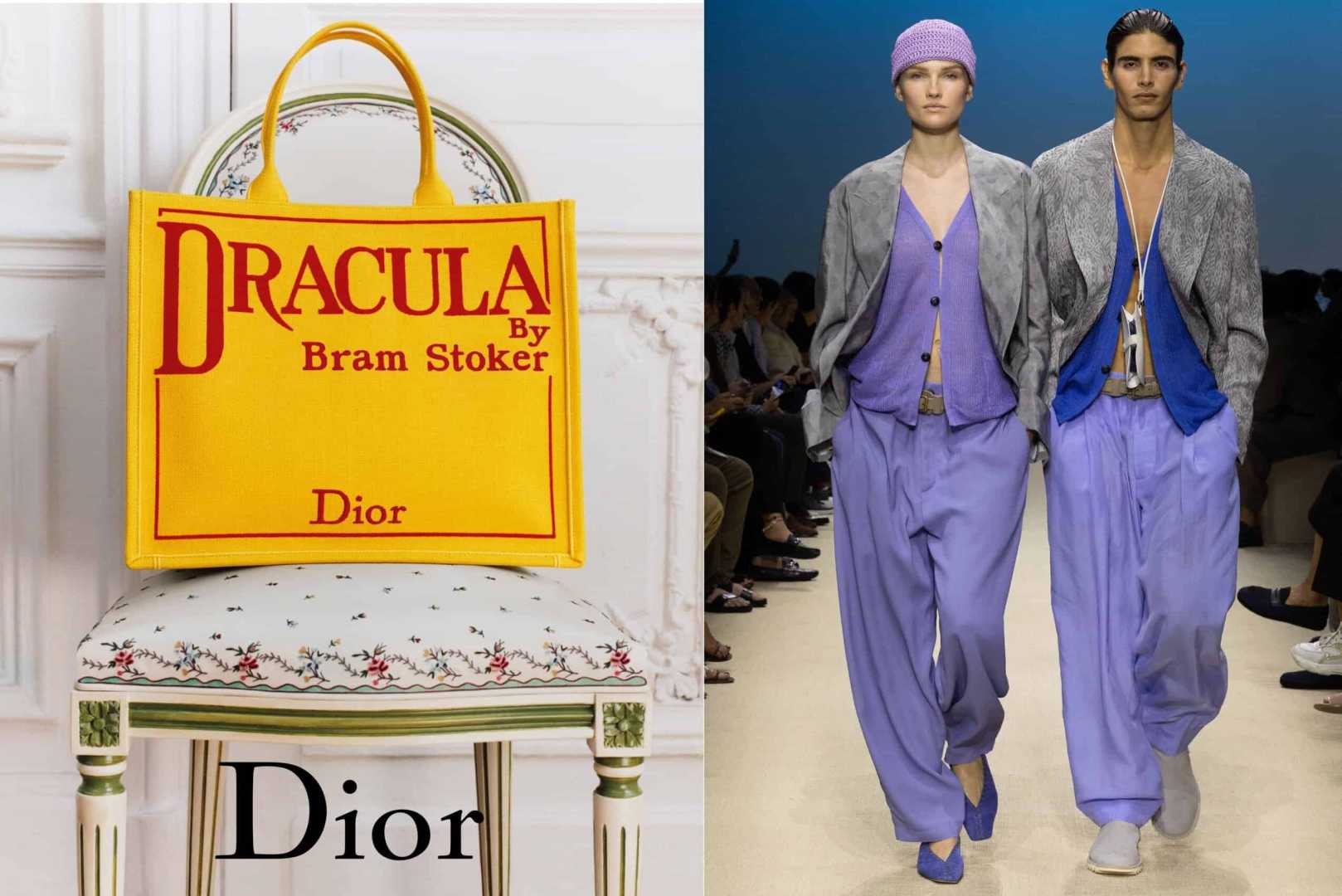 Dior Book Tote Dracula Fashion Show