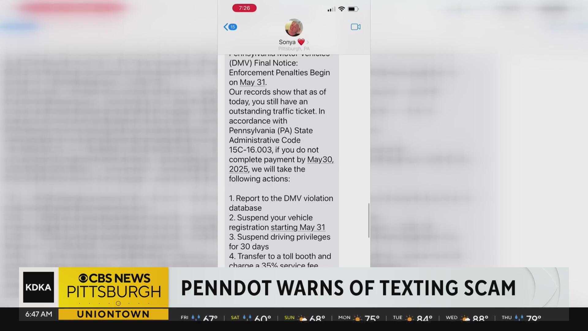 Dmv Scam Text Warning