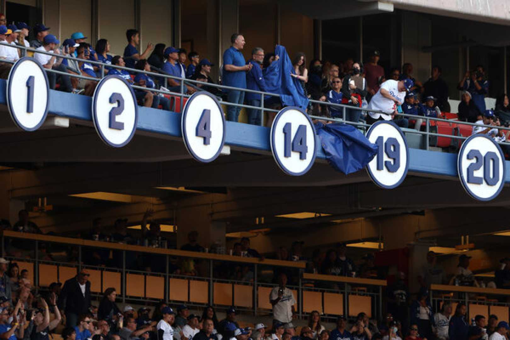 Dodgers Retired Numbers Ceremony