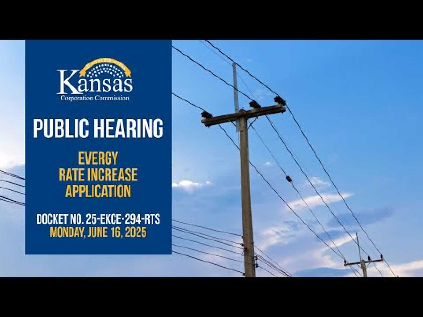Evergy Rate Increase Public Hearing 2025