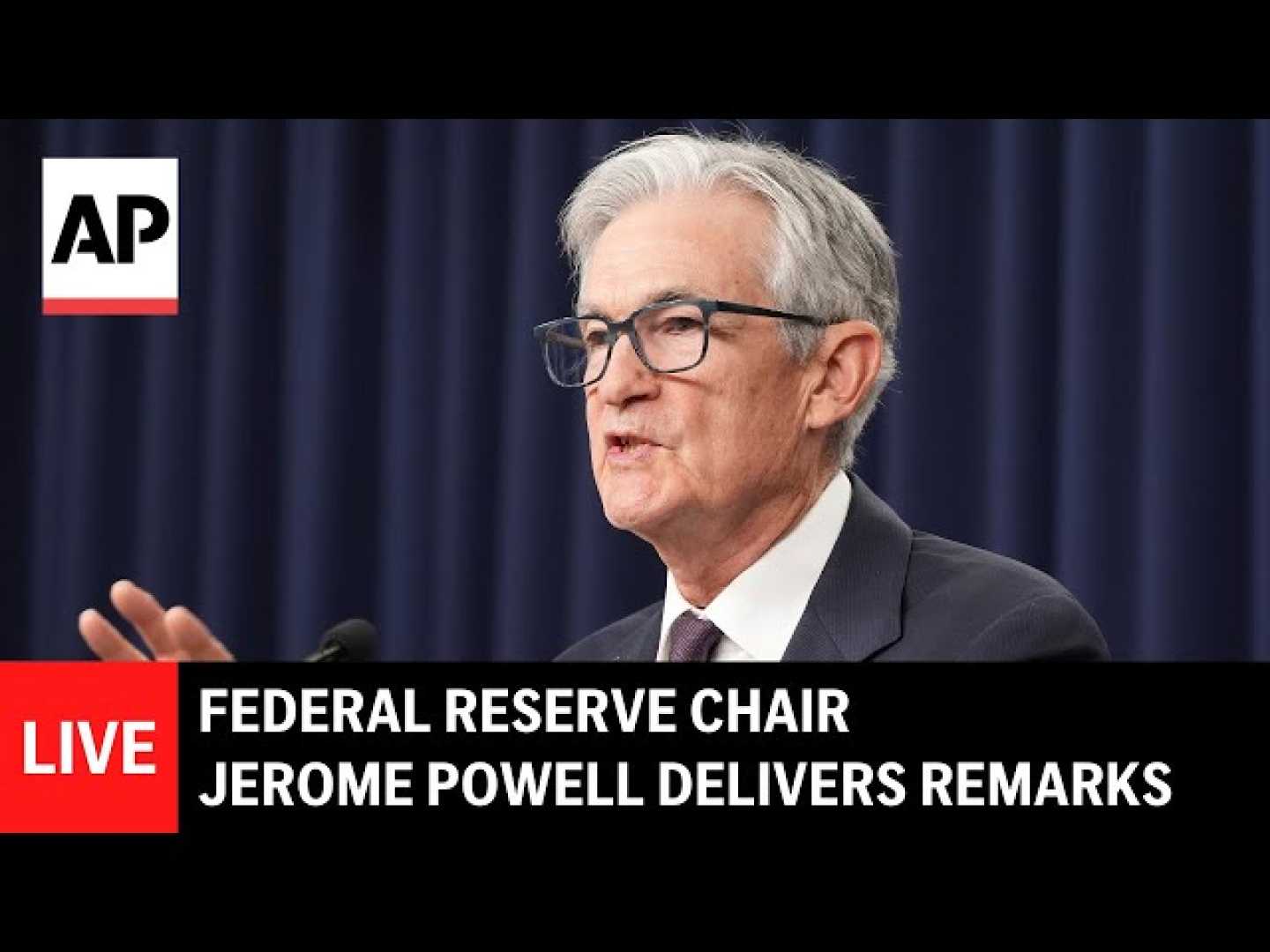Federal Reserve Chair Jerome Powell Speaking Event