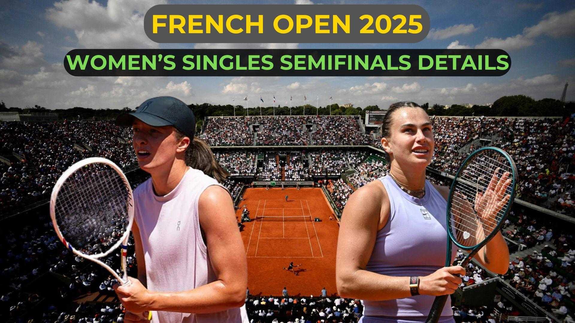 French Open 2025 Women Semi Finals Match