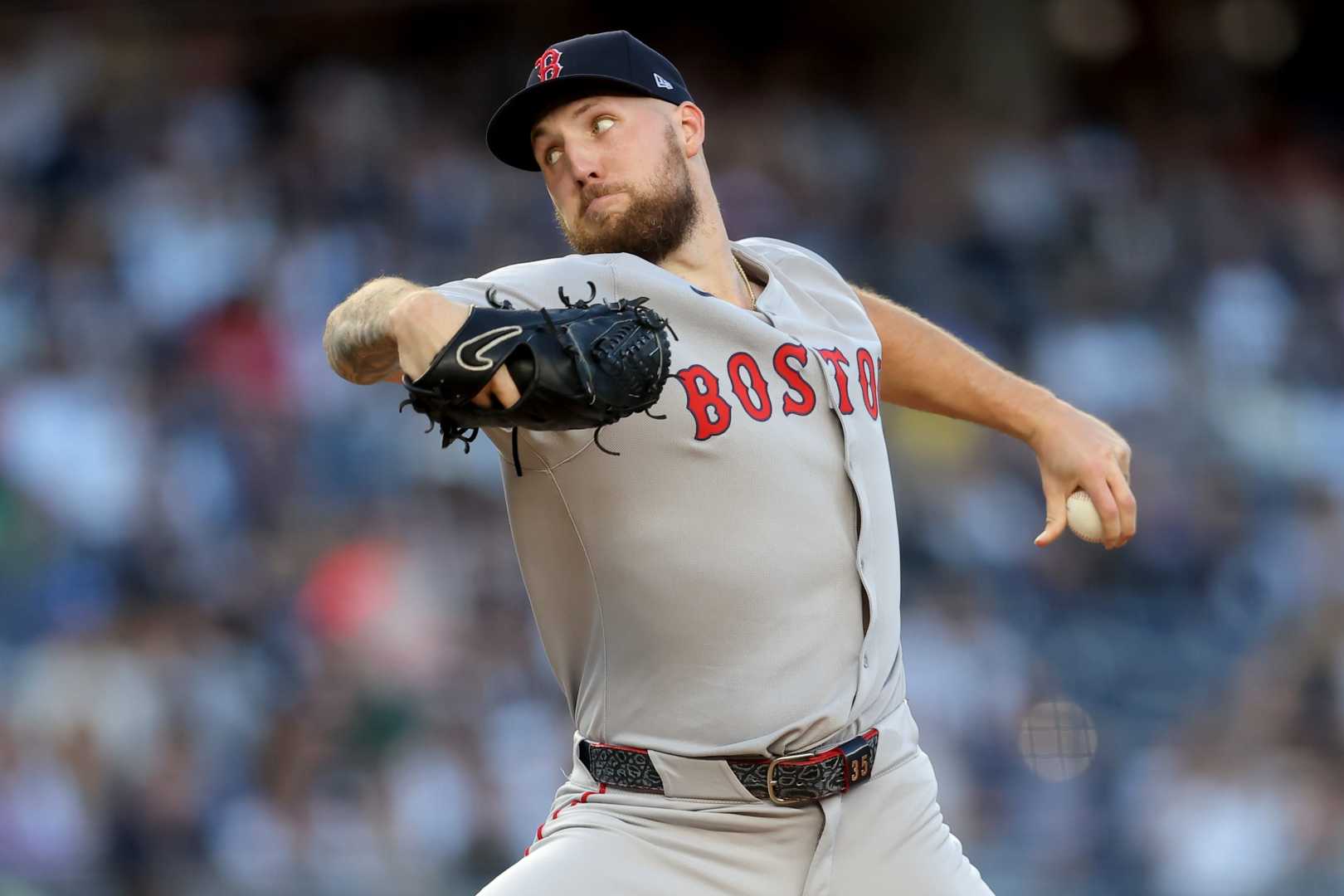 Garrett Crochet Pitching Against Yankees