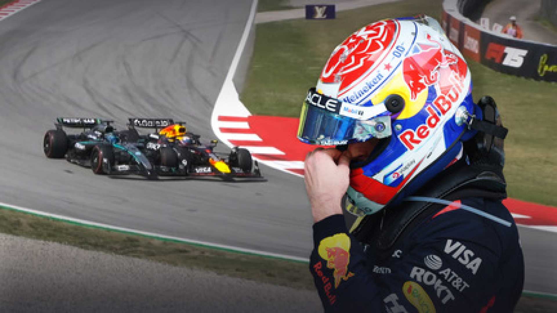George Russell Max Verstappen Spanish Grand Prix Collision