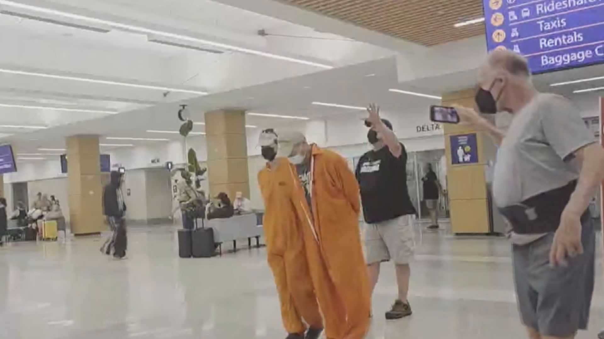 Gerald R. Ford Airport Avelo Airlines Protest