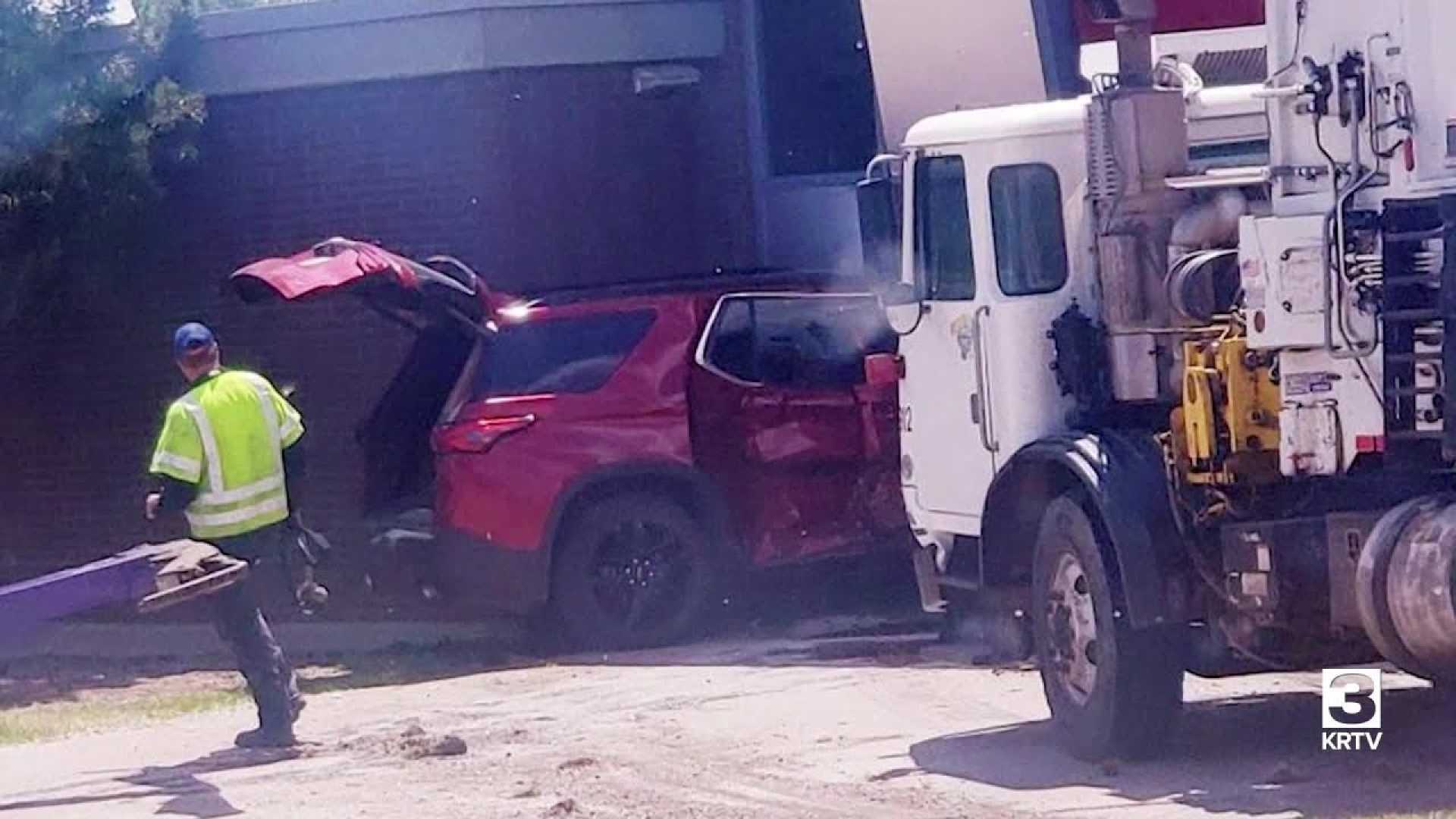 Great Falls Fire Station Vehicle Crash