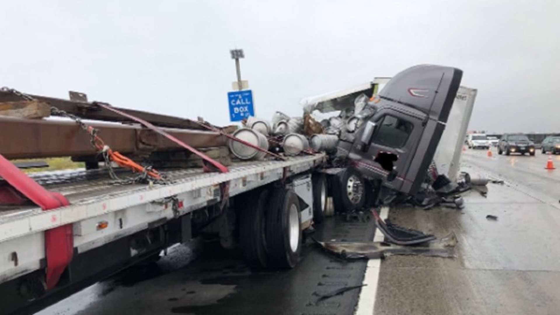 I 5 Freeway Accident Near Las Pulgas Rd