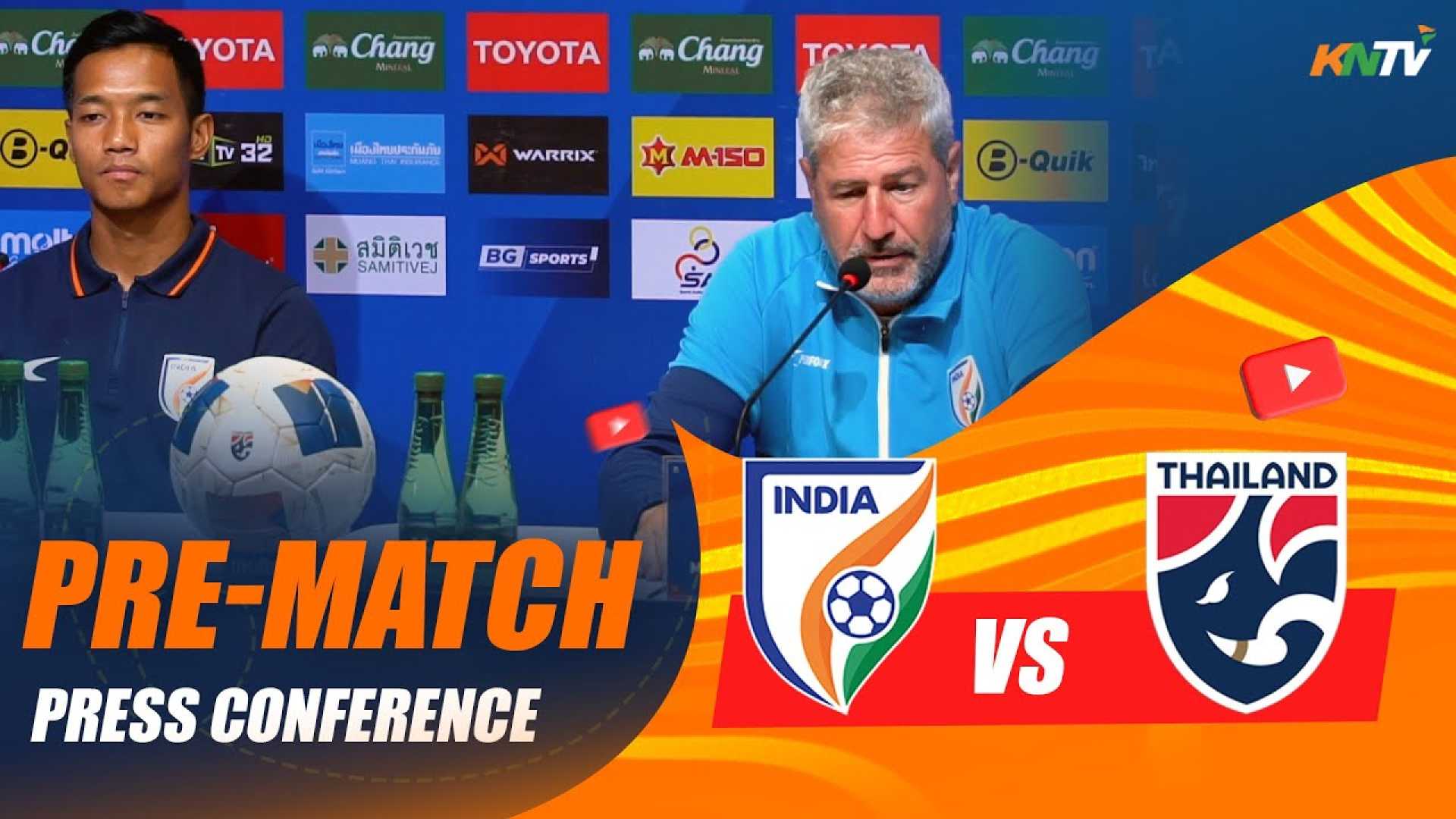 India Football Team Vs Thailand Match