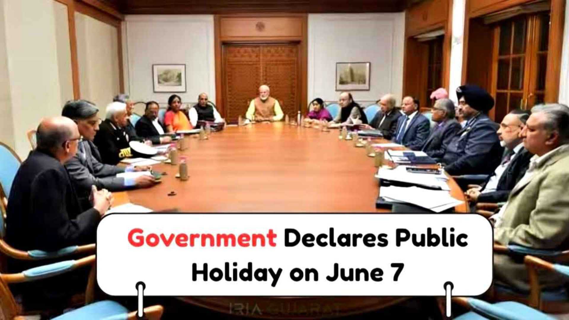 Indian Government Holiday Announcement