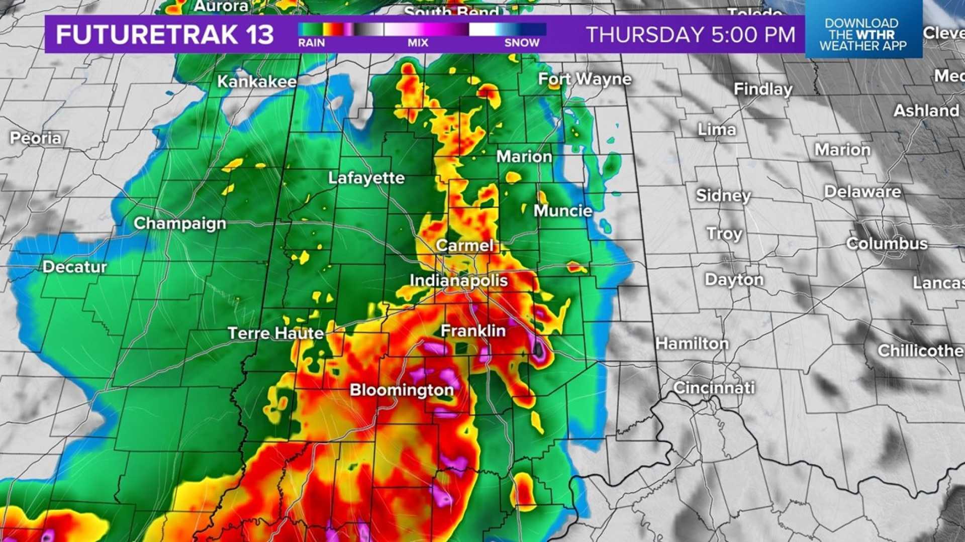 Indiana Weather Forecast Storms