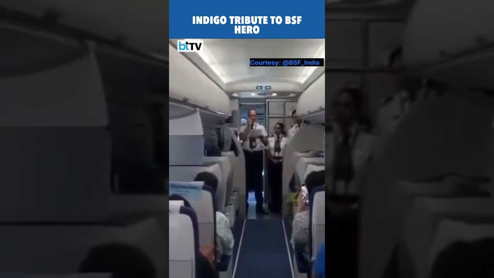 Indigo Flight Bsf Officer Tribute