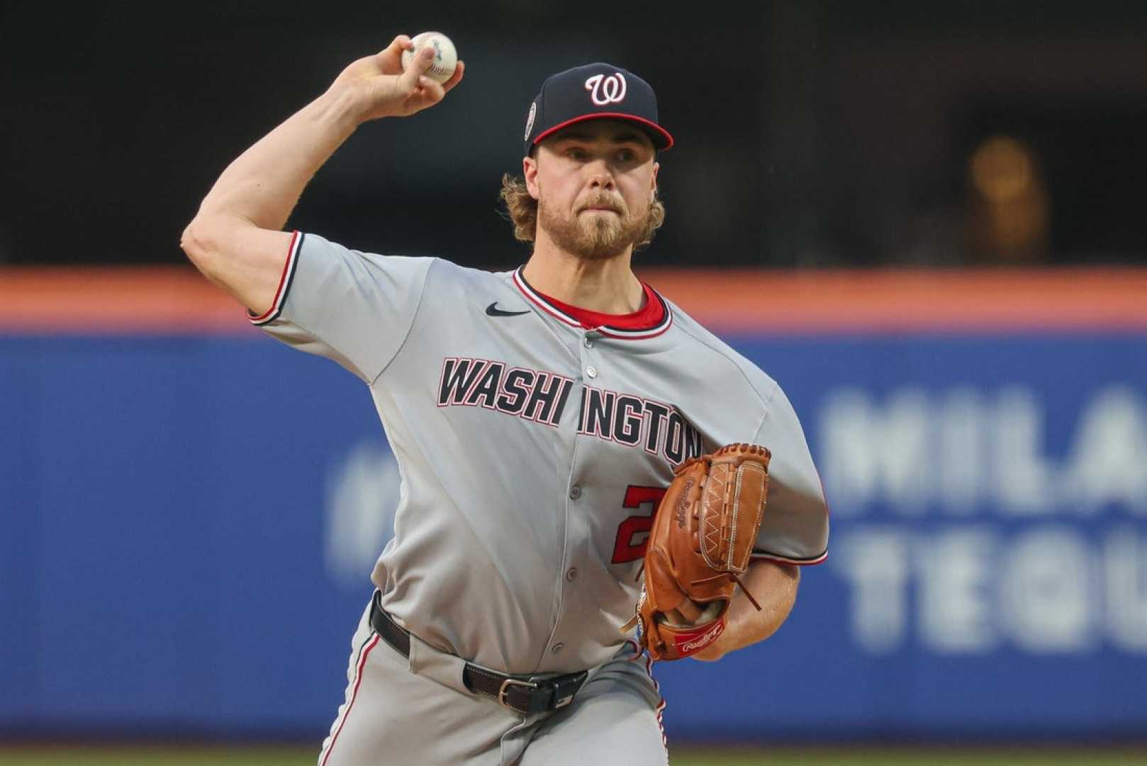 Jake Irvin Pitching Against Dodgers