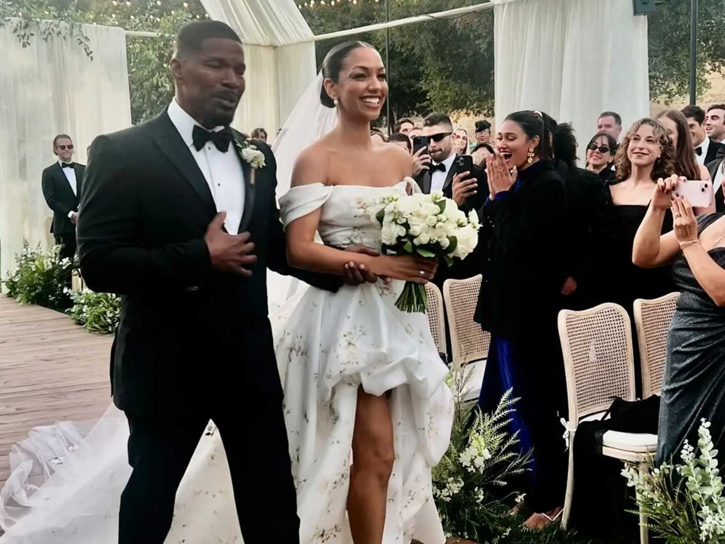 Jamie Foxx And Daughter Corinne Emotional Moment
