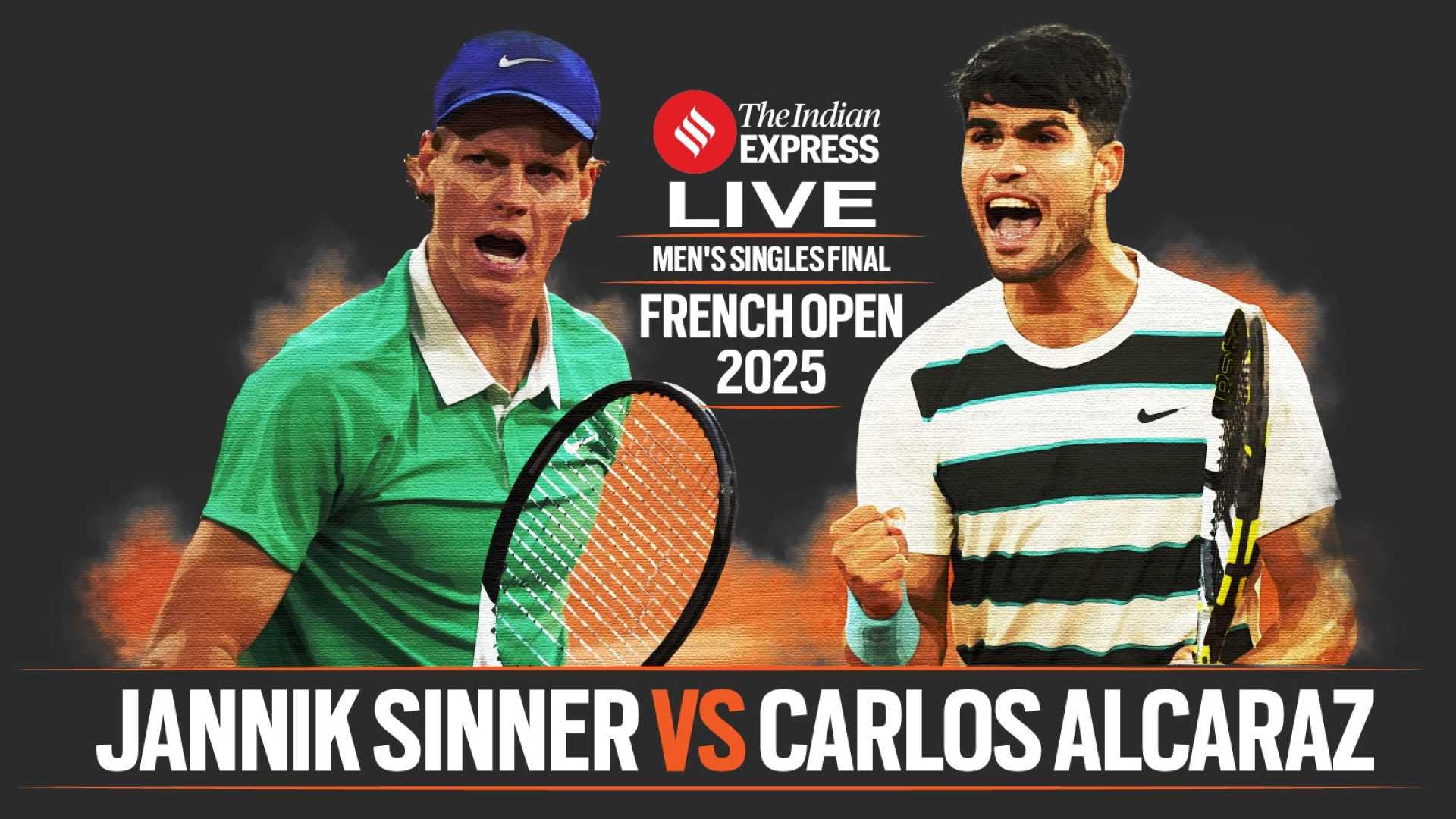 Jannik Sinner Carlos Alcaraz French Open Final