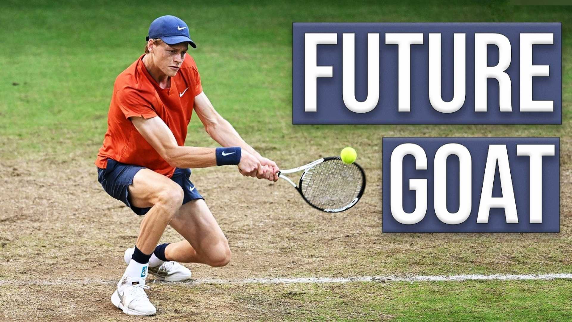 Jannik Sinner Tennis Match Grass Court