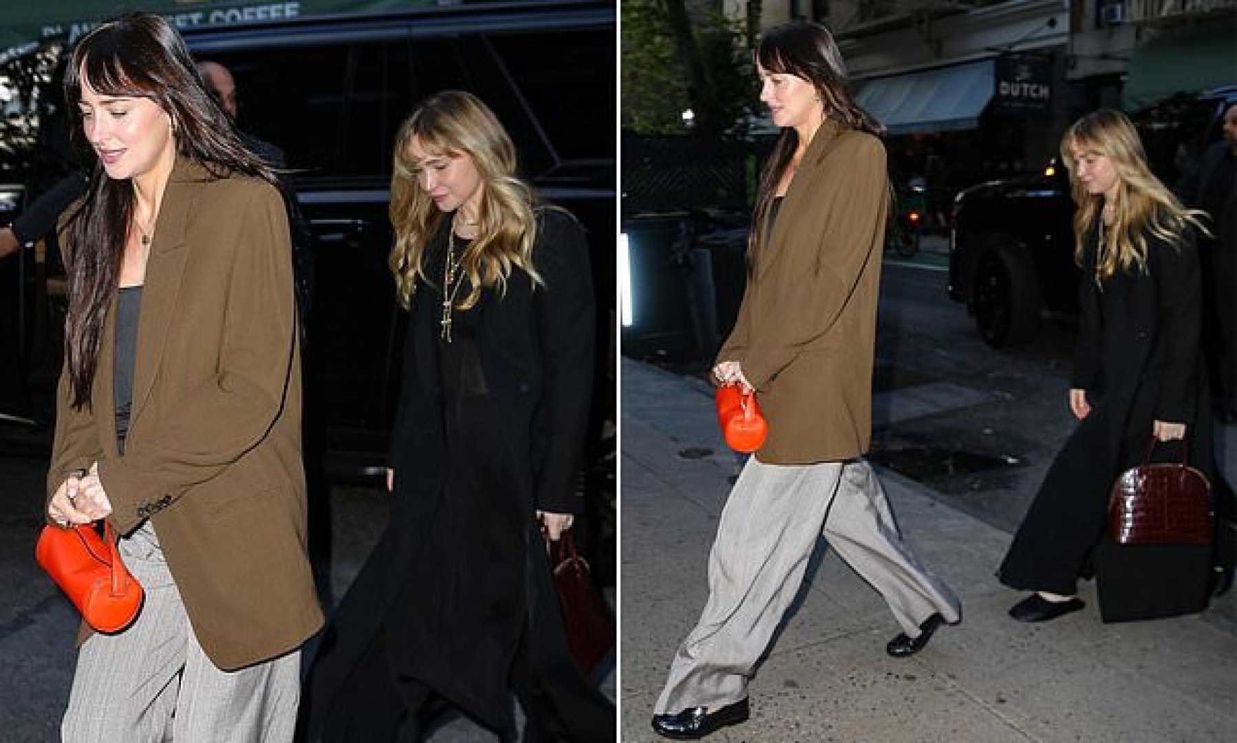Jennifer Lawrence Dakota Johnson Dining Together