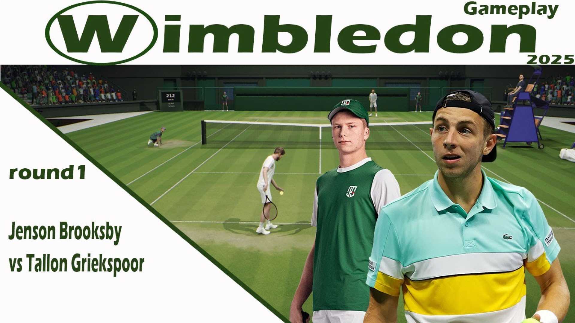 Jenson Brooksby Tallon Griekspoor Wimbledon 2025