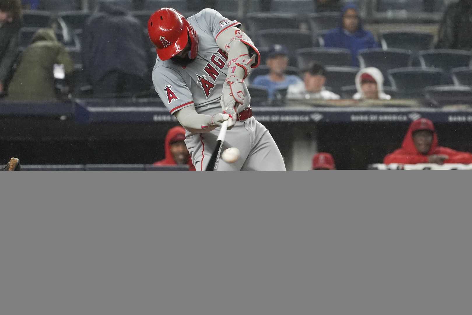 Jo Adell Batting Angels Yankees