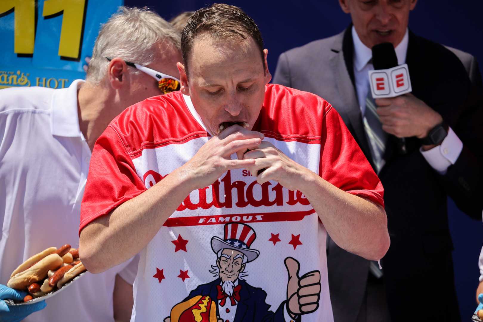 Joey Chestnut Nathan's Hot Dog Contest