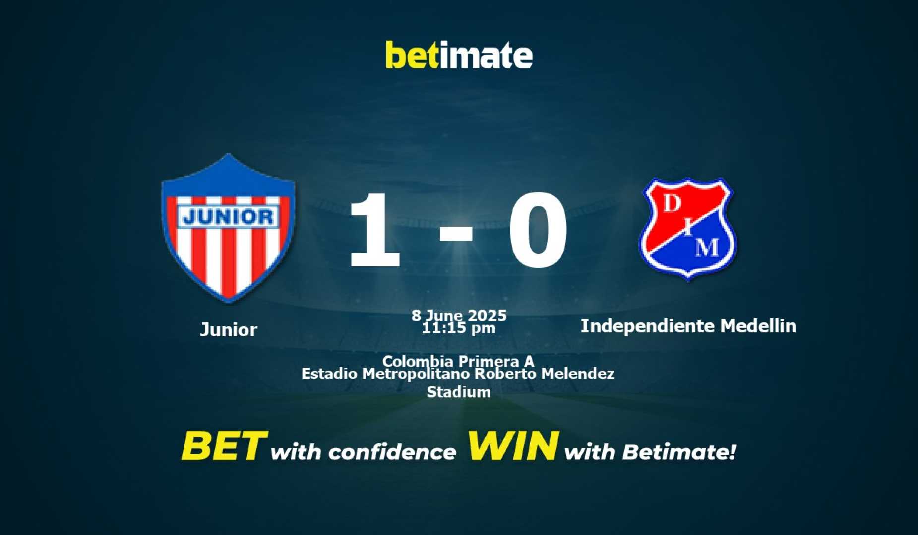 Junior Barranquilla Vs Independiente Medellín Football Match