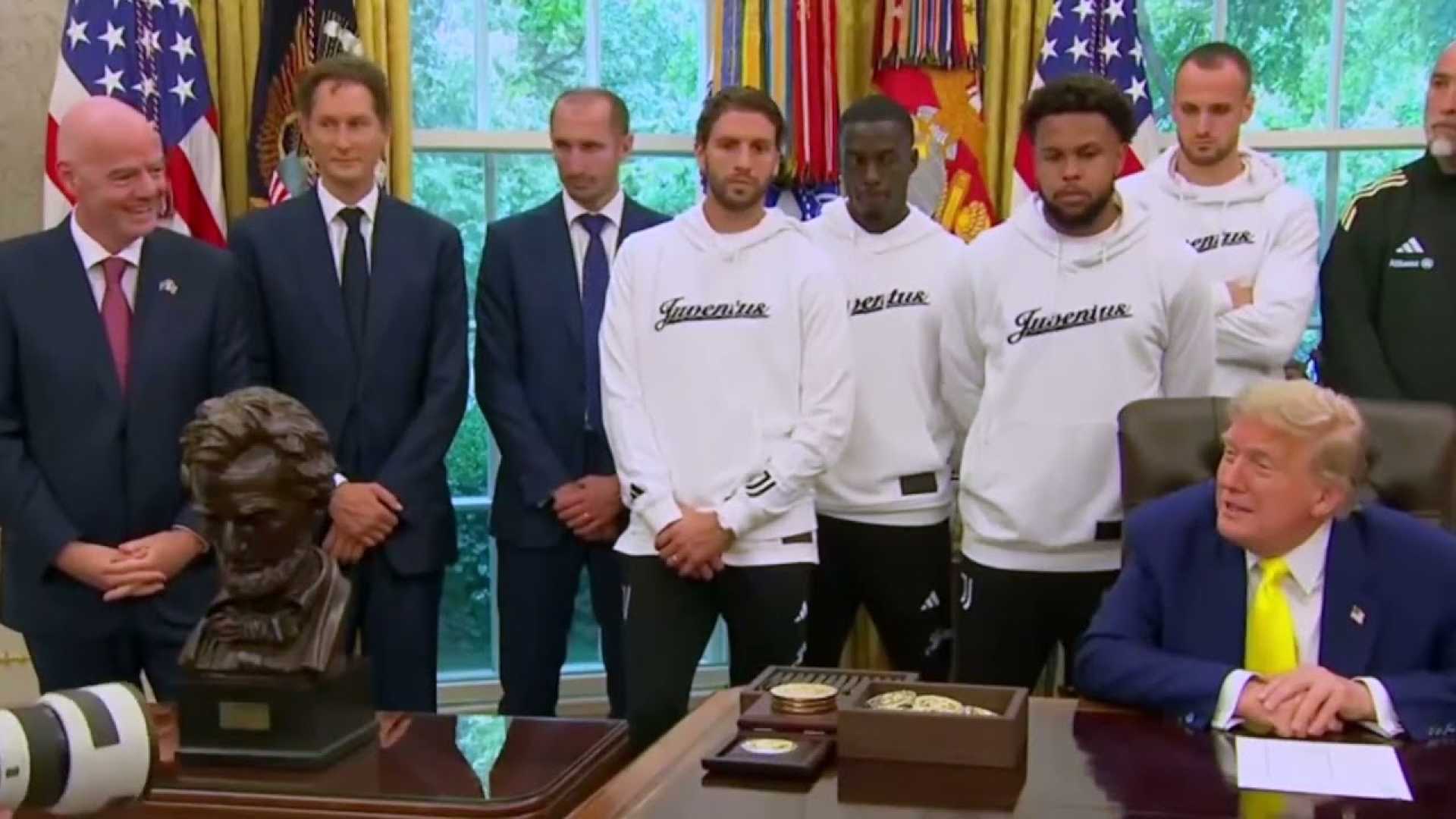 Juventus Team Meeting Donald Trump