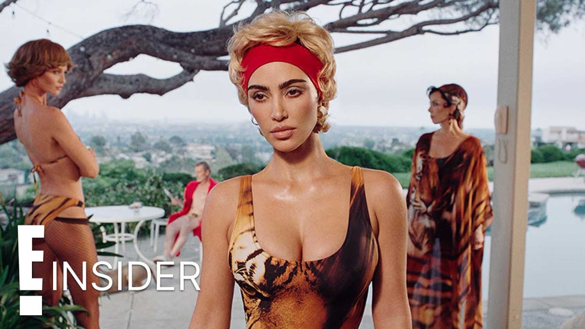 Kim Kardashian Curly Blonde Bob Hairstyle