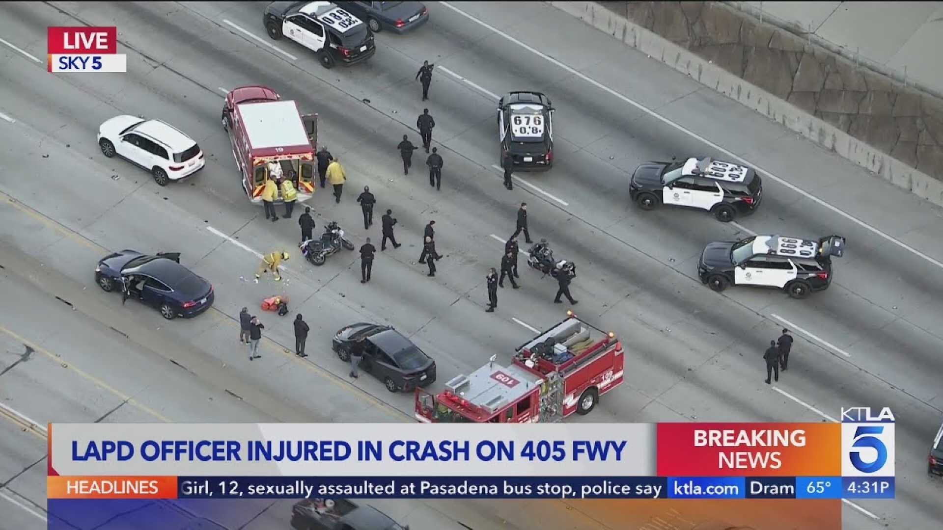 Lapd Sergeant Crash 405 Freeway