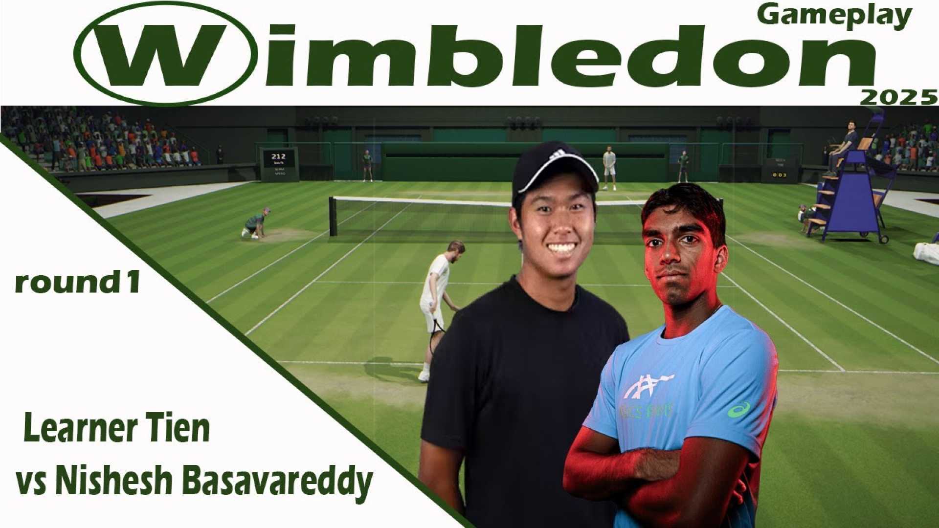 Learner Tien Nishesh Basavareddy Wimbledon