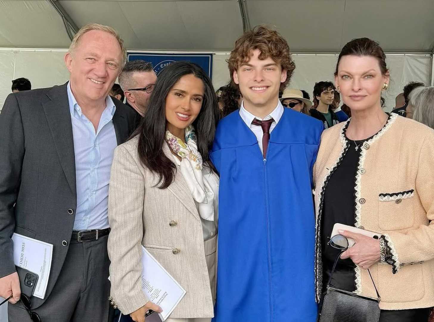 Linda Evangelista Son Augustin Graduation High School