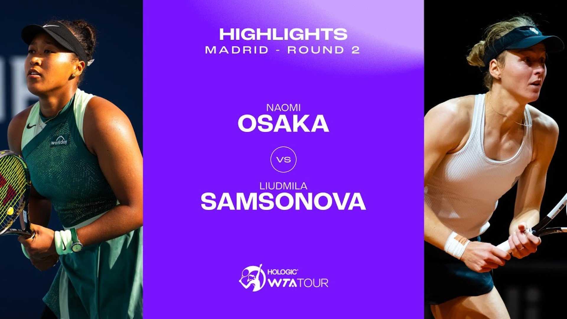 Liudmila Samsonova Naomi Osaka Tennis