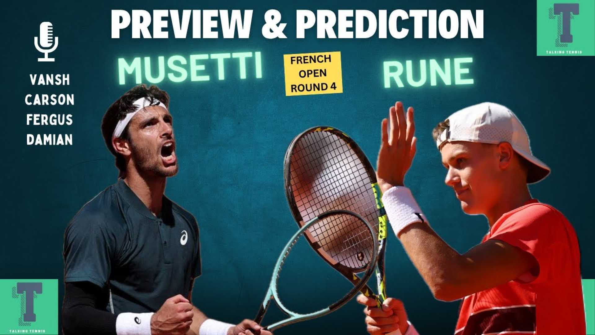 Lorenzo Musetti Holger Rune Tennis Match