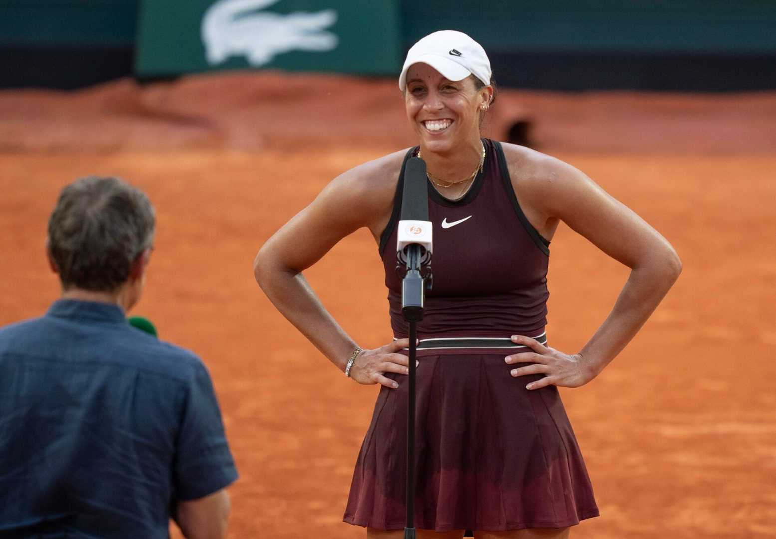 Madison Keys Tennis Match Roland Garros