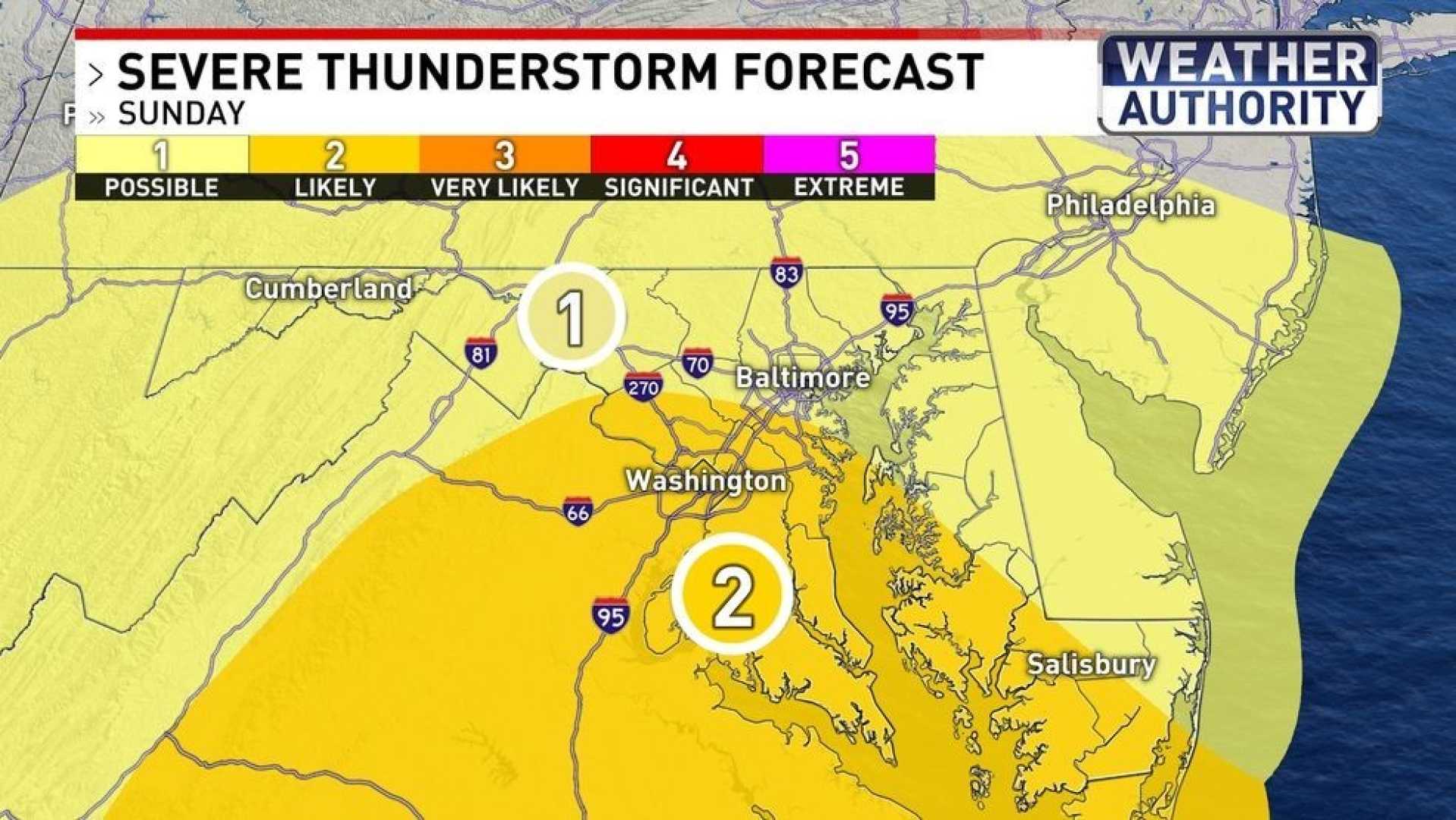 Maryland Severe Thunderstorms Weather