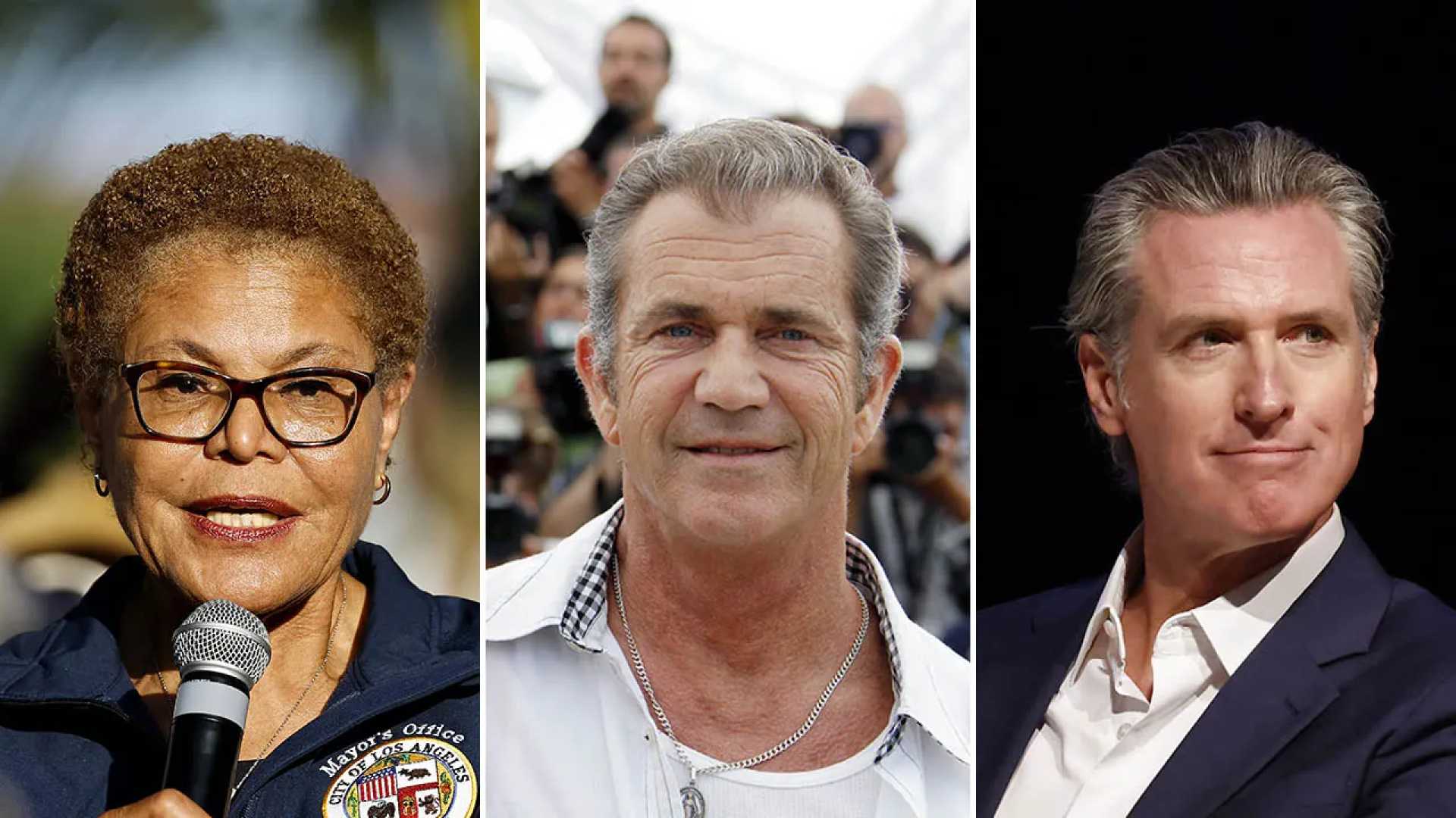 Mel Gibson California Protests And Wildfires