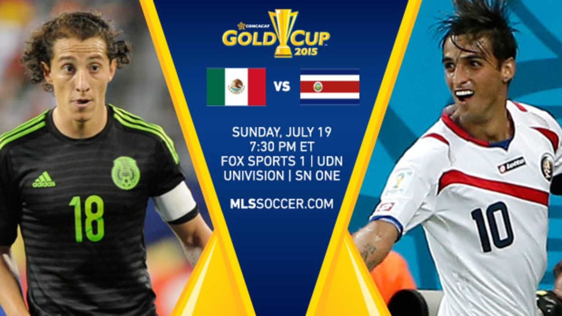 Mexico Costa Rica Gold Cup Soccer Match